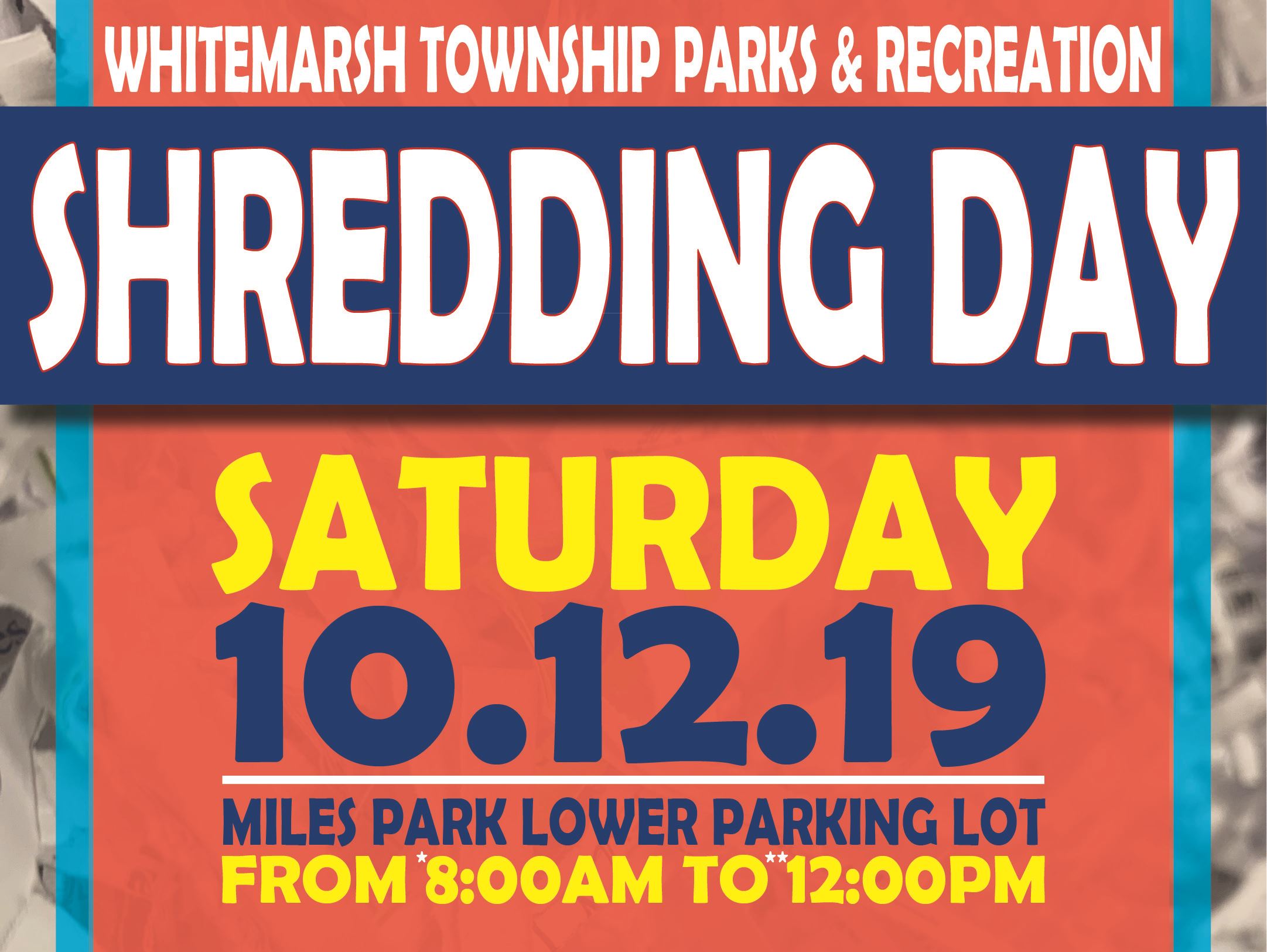2019 Fall Shredding Day Event Flyer Thumbnail