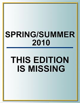 SPRING 2010 (Missing Cover)