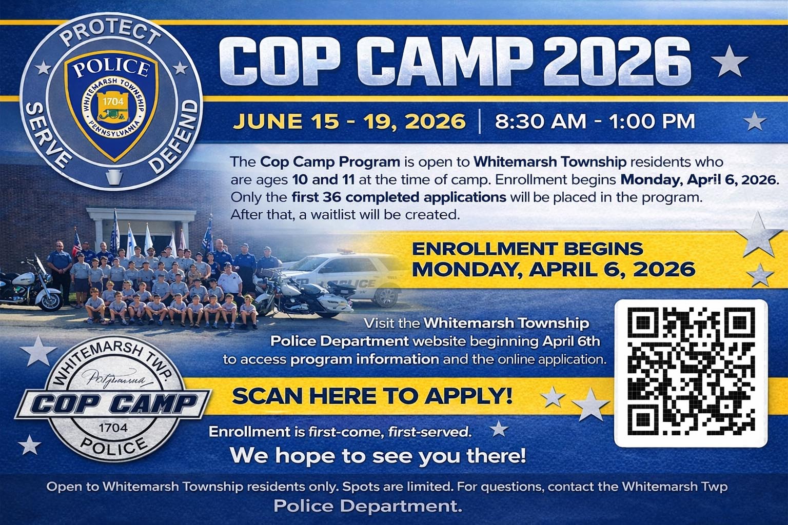 Cop Camp 2026 program promo