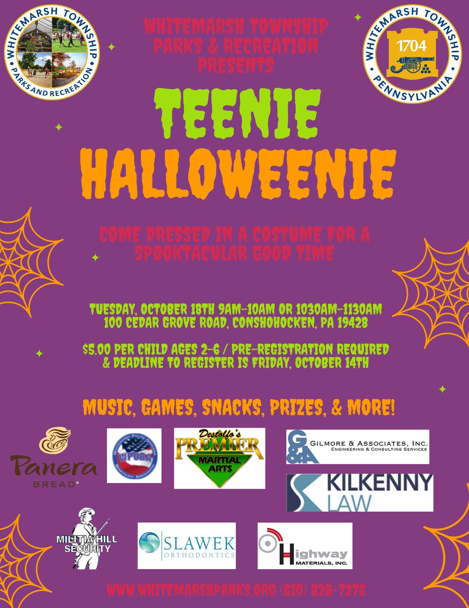 Teenie Halloweenie Event Flyer