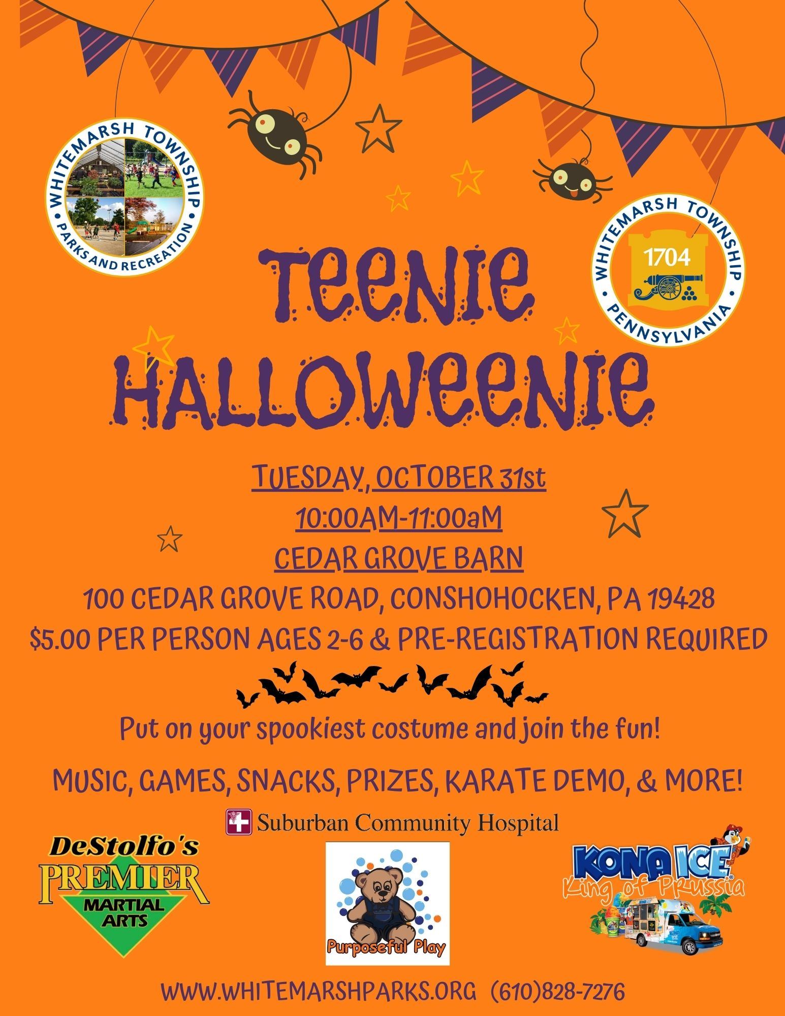 Teenie Halloweenie Event Flyer
