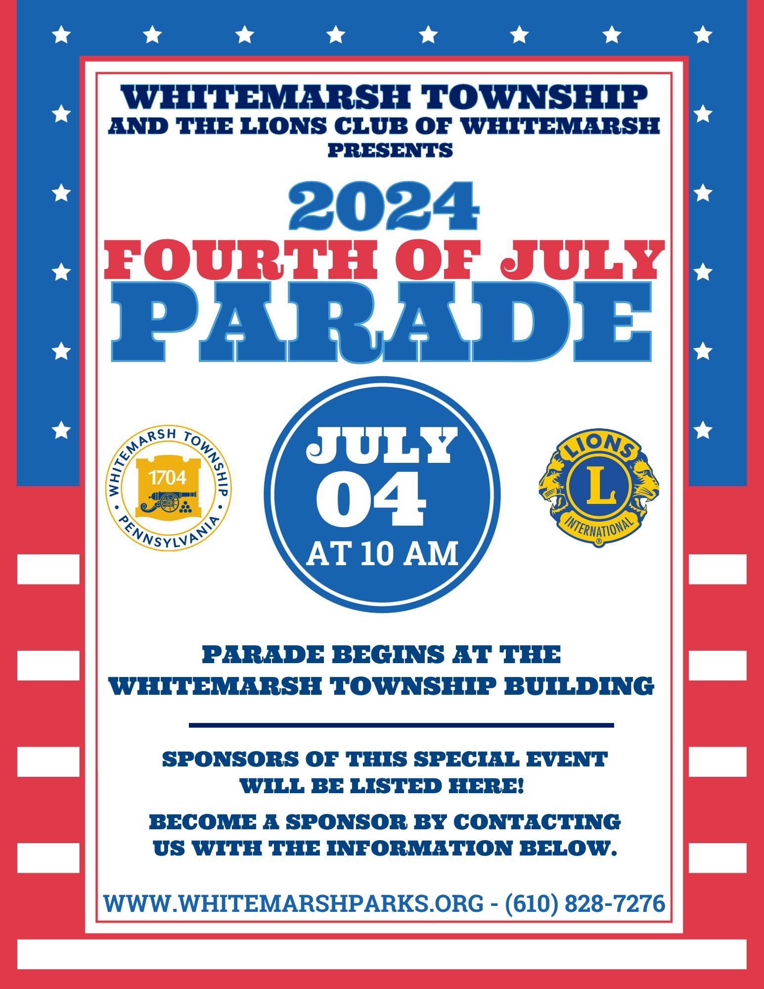 2024 4th of July Parade Flyer